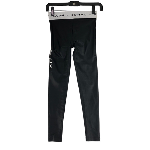 Peloton x Koral Womens Size S Aden Infinity Legging Spellout Logo Contrast Waist - Picture 4 of 10